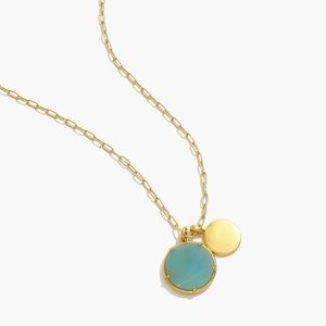 Madewell Stone Collection Aqua Stone Pendant Necklace